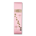 4TH Place 2"x8" Stock Lapel Award Ribbon (Pinked)